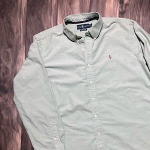 Polo XL green button up
